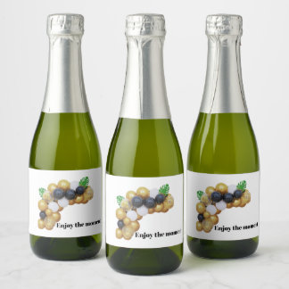 Champagner-Etikett "Genießen Sie den Moment"