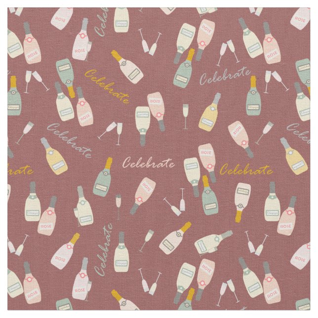 Champagner-Feierlichkeiten zum Maroon Stoff (Nahaufnahme)