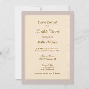 Champagner Gerahmt Bridal Dusche Einladung