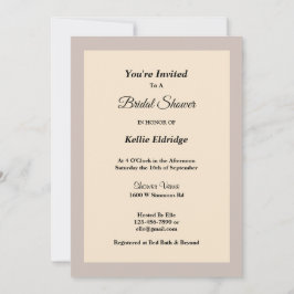 Champagner Gerahmt Bridal Dusche Einladung