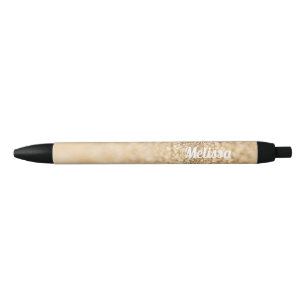 Champagner-Gold-Kunststoff-Glitter-Funkeln Persona Kugelschreiber