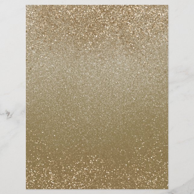 Champagner Gold Shimmer Dust Scrapbook (Vorderseite)