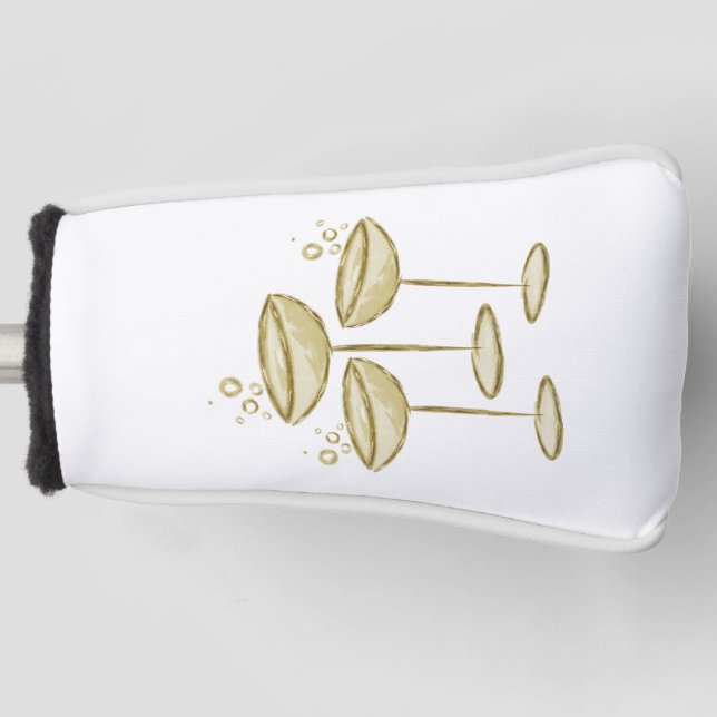 Champagner  golf headcover (Vorderseite)