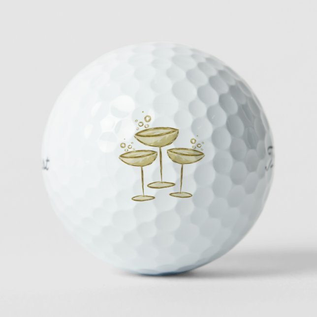 Champagner  golfball (Vorderseite)