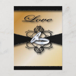 Champagner-Hochzeit Save-the-Date und Geschenke Ankündigungspostkarte