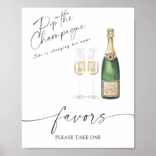 Champagner - Hochzeitsgeschenke bitte nehmen Sie e Poster