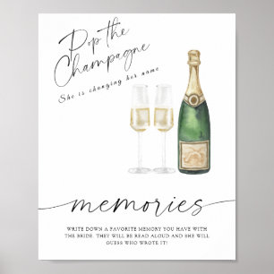Champagner-Junggesellinnenabschied - Erinnerungen Poster