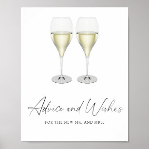 Champagner-Junggesellinnenabschied - Rat und Wünsc Poster