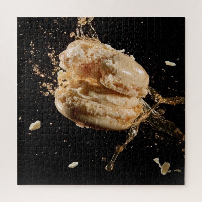 Champagner & Macarons Puzzle (Vertikal)