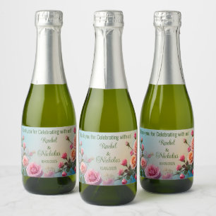 Champagner-Miniflaschen sind personalisiert