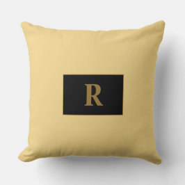 Champagner-Mit Monogramm Kissen