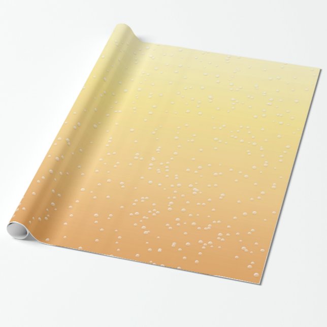Champagner mit winzigen Bläschen Kunst Geschenkpapier (Ungerollt)