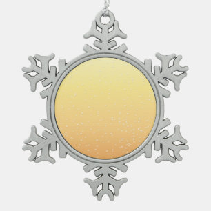 Champagner mit winzigen Bläschen Kunst Schneeflocken Zinn-Ornament
