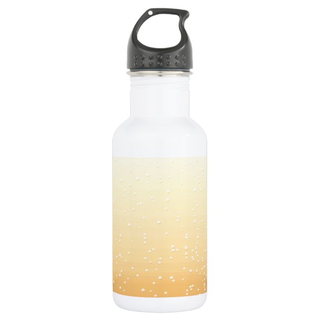 Champagner mit winzigen Bläschen Kunst Trinkflasche (Vorderseite)