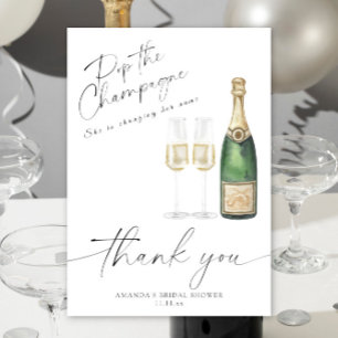 Champagner öffnen - Danke Brautparty