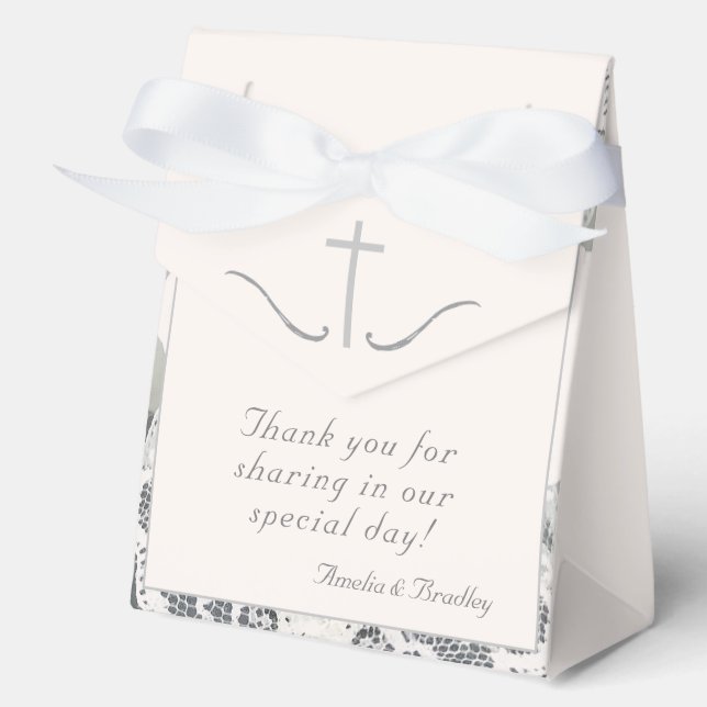 Champagner-Pink-Gastgeschenk Hochzeit Geschenkschachtel (Vorderseite)