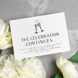 Champagner-Pop | Hochzeit nach Party Einladung