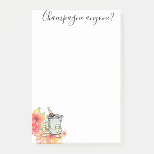 Champagner Post-it Klebezettel