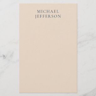 Champagner Rosa Farbe Minimalistisch Schlicht Mode Briefpapier