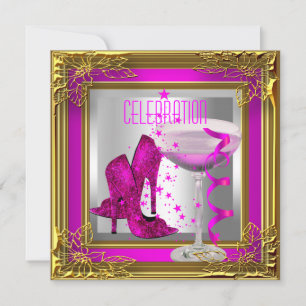 Champagner-Rosa Goldene High Heels Schuhe Champagn Einladung