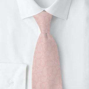 Champagner-Rosa Paisley Krawatte