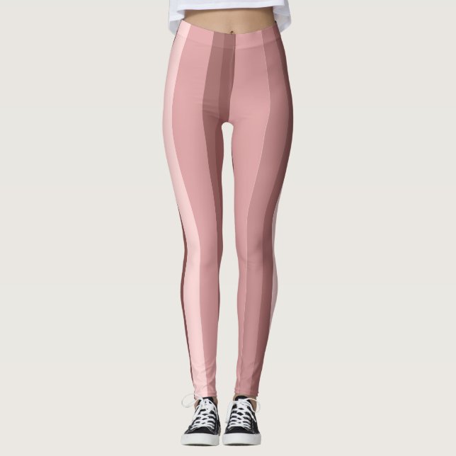 Champagner-Rose Leggings (Vorderseite)