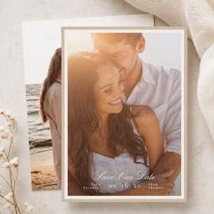 Champagner Taupe Foto Hochzeit Save The Date