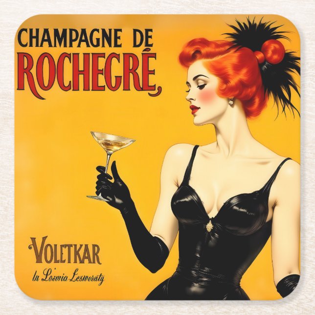Champagner Toast Rechteckiger Pappuntersetzer (Vorderseite)