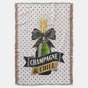 Champagner und Chill Throw Blanket Decke