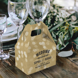 Champagner und Gray Wedvival Kit Geschenkschachtel