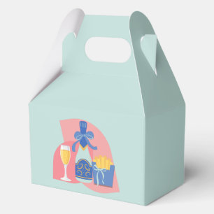 Champagner und Pommes Frites Snobistisch Geschenkschachtel