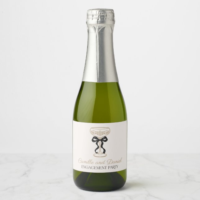 Champagner-Verlobungsparty Mini (Vorderseite)