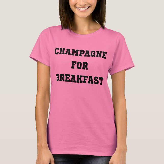 Champagner zum Frühstück T - Shirt Tumblr (Vorderseite)