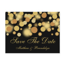 Champagnerblasen Save the Date Post Card