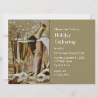 Champagnerbrille und Eimer Holiday Party