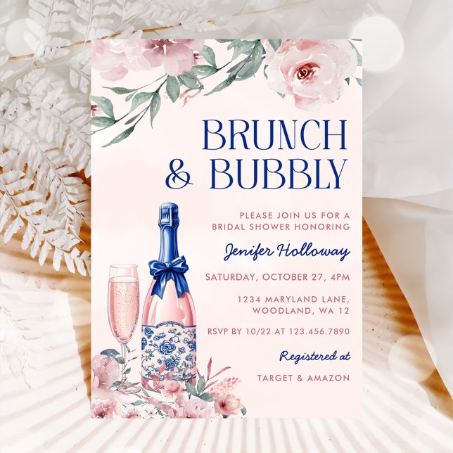 Champagnerbrunch und Brautparty Einladung (Von Creator hochgeladen)