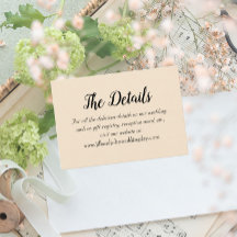 Champagnerfarben Einfache Hochzeitsdetails