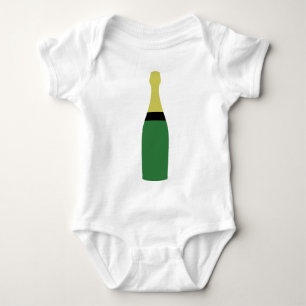 Champagnerflasche Baby Strampler