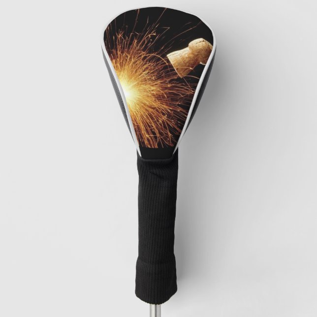 Champagnerflasche Neujahr Golf Headcover (Vorderseite)