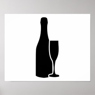 Champagnerflasche Poster