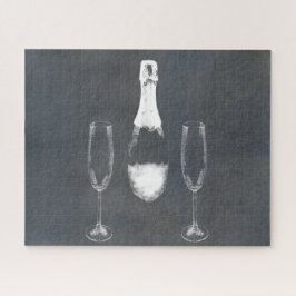 Champagnerflasche Puzzle