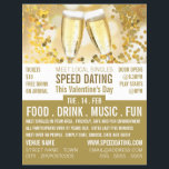 Champagnerflöten, Speed-Verabred-Event-Werbung Flyer<br><div class="desc">Champagnerflöten,  Speed Verabred Event Advertising Flyer vom Business Card Store.</div>