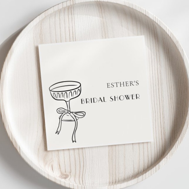 Champagnerglas mit Brautparty Serviette (Von Creator hochgeladen)