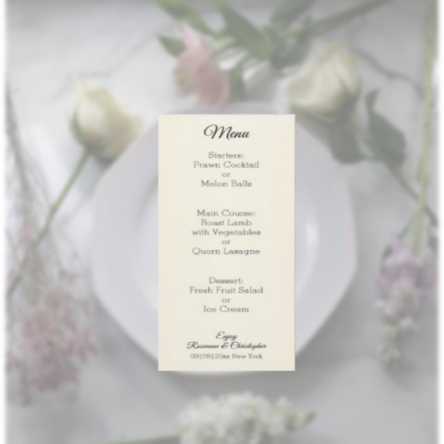 Champagnergläser Hochzeit Menükarte (Von Creator hochgeladen)