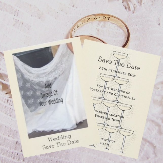 Champagnergläser Hochzeit Save The Date (Von Creator hochgeladen)