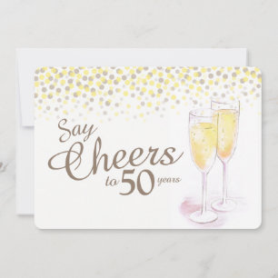 Champagnergläser zum 50. einladung