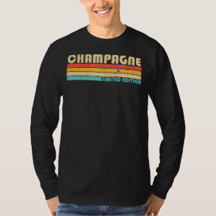 Champagnernachname Retro Vintag 90er Geburtstag Re T-Shirt