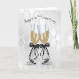 Champagnertoast zum 50. Hochzeitstag Karte