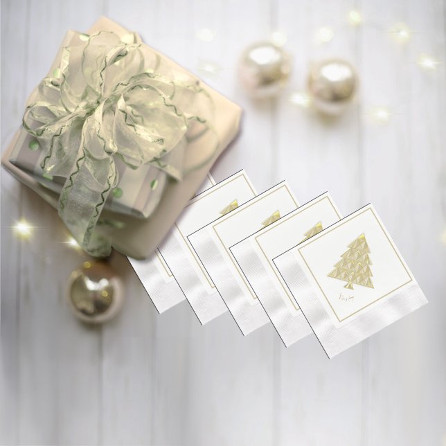 Champaign Joyoux Weihnachten Paper Napkin Serviette (Von Creator hochgeladen)