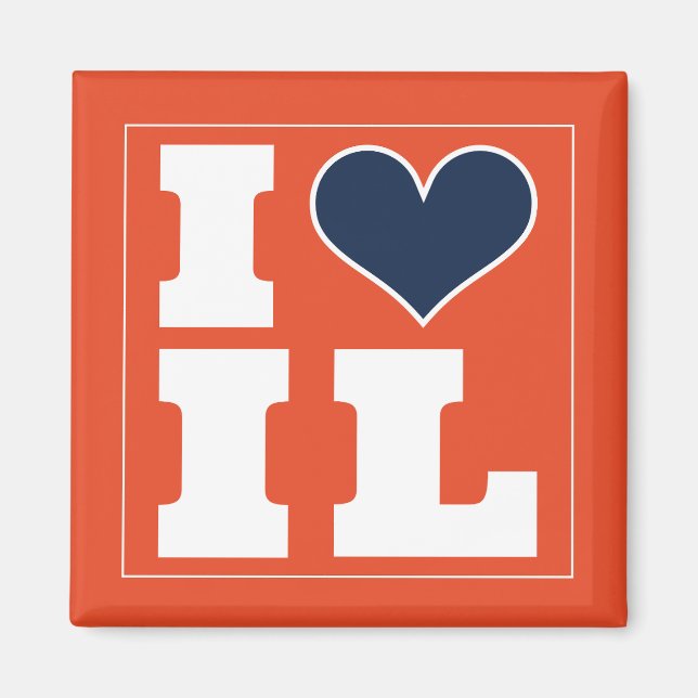 Champaign Urbana (IL) Football Watch Party Kühlsch Magnet (Vorne)